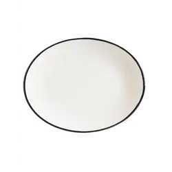Блюдо овальное, Bonna, Linea, Черный, 31х24 см