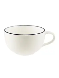 Чашка кофейная, Bonna, Linea, Черная, d=11 см, 350 мл