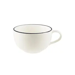 Чашка кофейная, Bonna, Linea, Черная, d=11 см, 350 мл