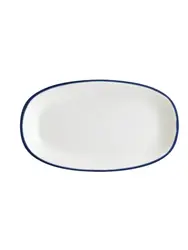 Блюдо овальное, Bonna, Linea, Синий, 24х14 см