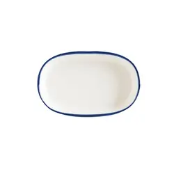 Блюдо овальное, Bonna, Linea, Синий, 10х6,5 см