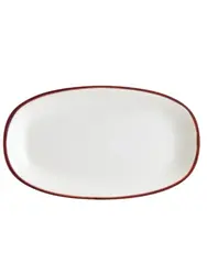 Блюдо овальное, Bonna, Linea, Бургундия, 24х14 см
