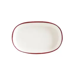 Блюдо овальное, Bonna, Linea, Бургундия, 10х6,5 см