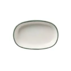 Блюдо овальное, Bonna, Linea, Зеленый, 10х6,5 см