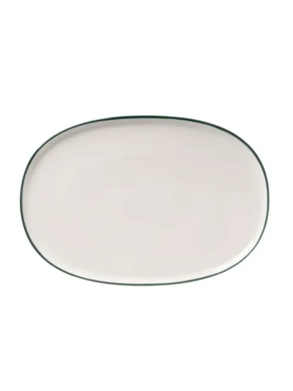 Блюдо овальное, Bonna, Linea, Зеленый, 34х23 см