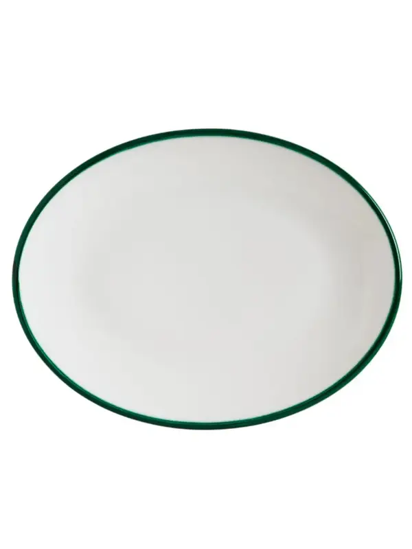 Блюдо овальное, Bonna, Linea, Зеленый, 25х19 см