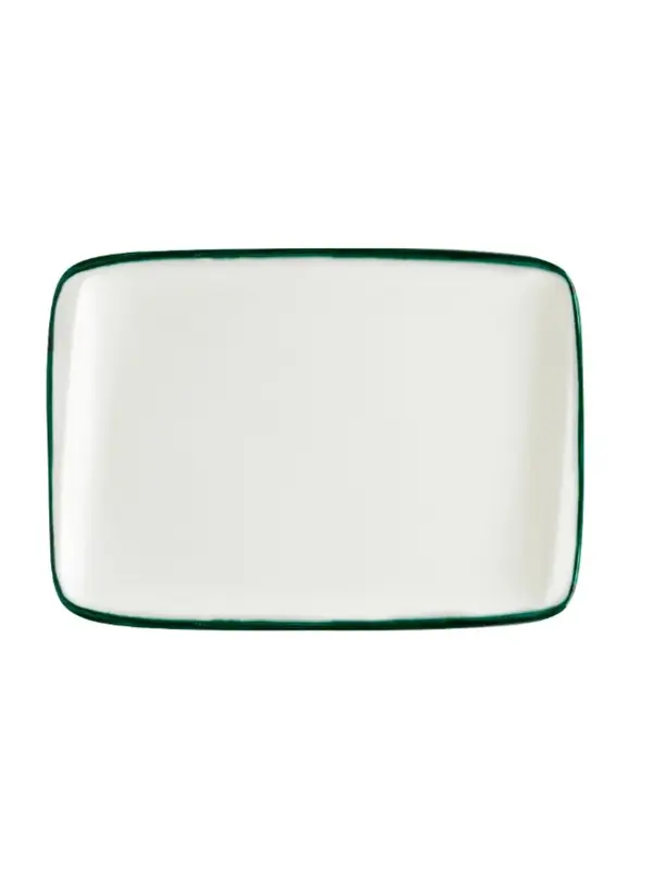 Блюдо прямоугольное, Bonna, Linea, Зеленый, 23х16 см