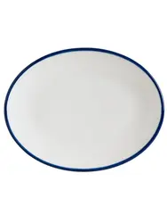 Блюдо овальное, Bonna, Linea, Синий, 31х24 см