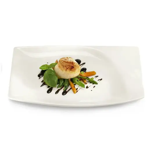 Тарелка прямоугольная плоская RAK Porcelain Mazza 20x18 см