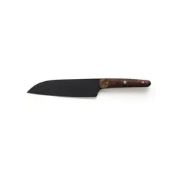 Нож "Сантоку", COMAS,  Mestre Maurici, 17 см, L 30,2 см, нерж. сталь / стаблизир. дерево, цвет ручки - янтарный