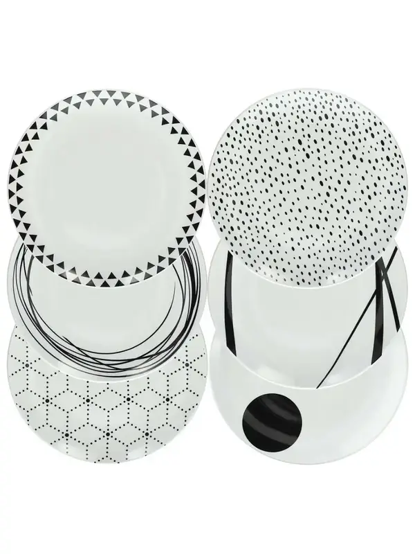 Набор посуды, Tognana, Metropolis Graphic, тарелки d=27х20х19,5см (18 шт)