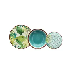 Набор посуды, Tognana, Metropolis Jungle, тарелки d=27х21х19,5см (18 шт)