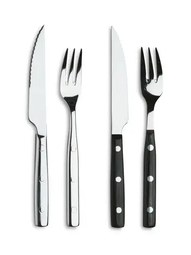 Вилка для стейка, Comas, Mezza, 21 см, цвет ручки черный