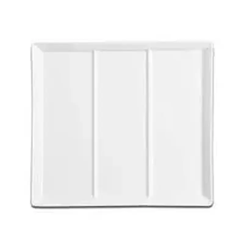 Тарелка прямоугольная RAK Porcelain Minimax 19х17 см 3-х секционная 