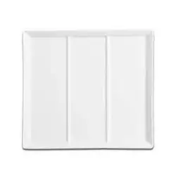 Тарелка прямоугольная RAK Porcelain Minimax 19х17 см 3-х секционная 