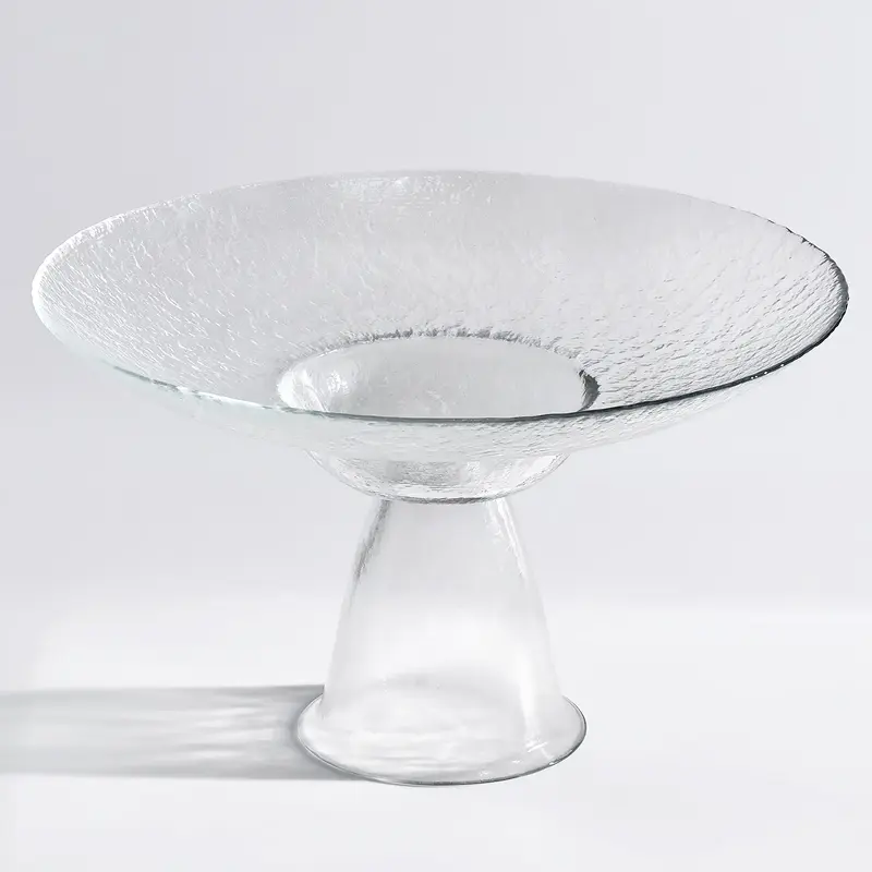 Фруктовница, Akcam, BONGO, стекло, прозрачная, d 24 см