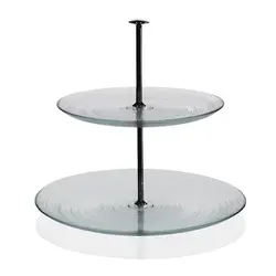 Этажерка, 2 яруса,  ArdaCam, Circle, d 21 / 28 см, h 24 см