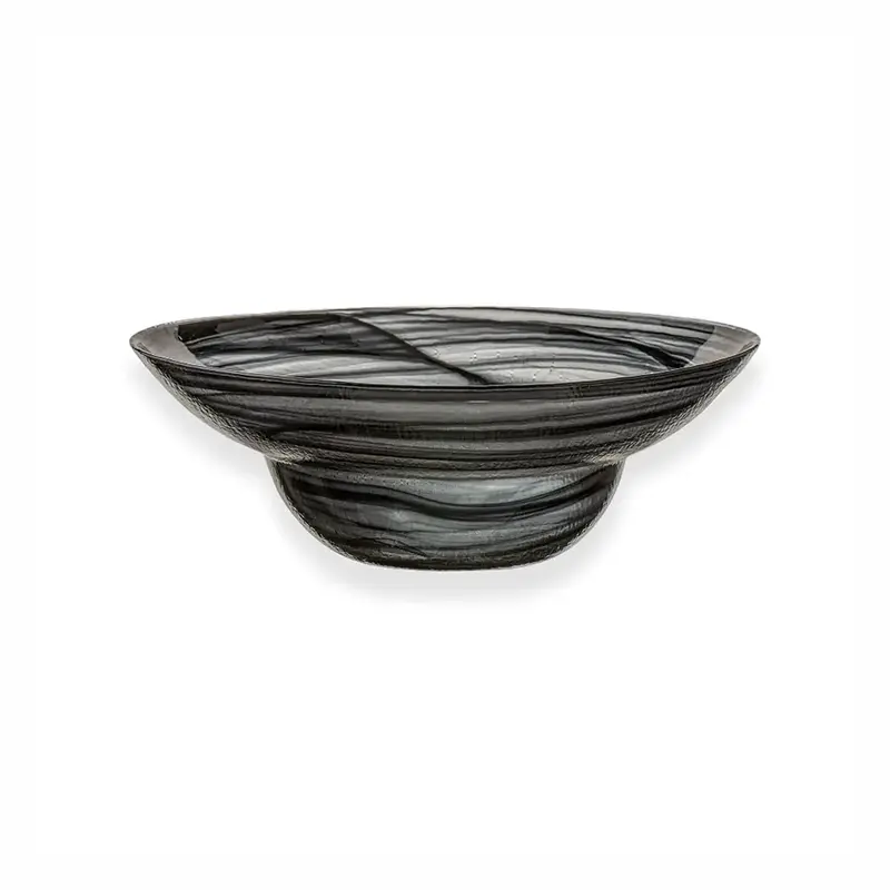 Салатник, ArdaCam, Estonia, бело-черный, d 25 см, h 8.5 см