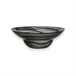 Салатник, ArdaCam, Estonia, бело-черный, d 25 см, h 8.5 см