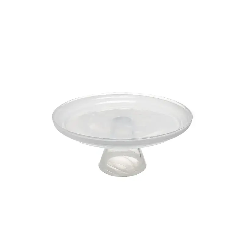 Блюдо для торта на ножке, ArdaCam, Leona, белое, d 21 см, h 9.5 см