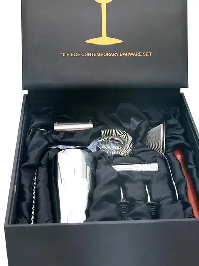 Набор барный 10 предметов подарочный в ящике, Barbossa-P.L., Bad Guys Bar