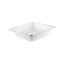 Салатник прямоугольный, Bonna, Retro Коричневый край, 19 х 17 см, 650 мл