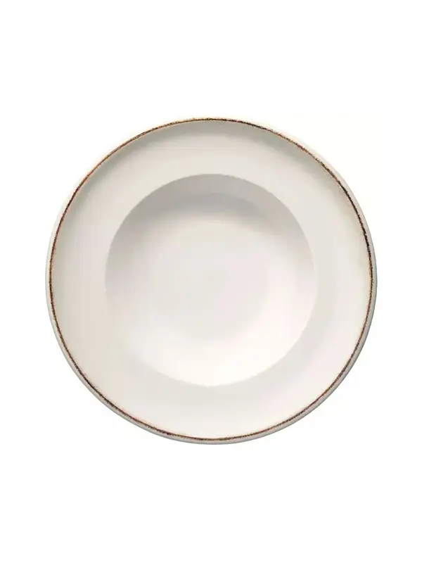 Тарелка глубокая с римом, форма Гурмэ, Bonna, Retro коричневый край, 27 x 5.6 см, 450 мл