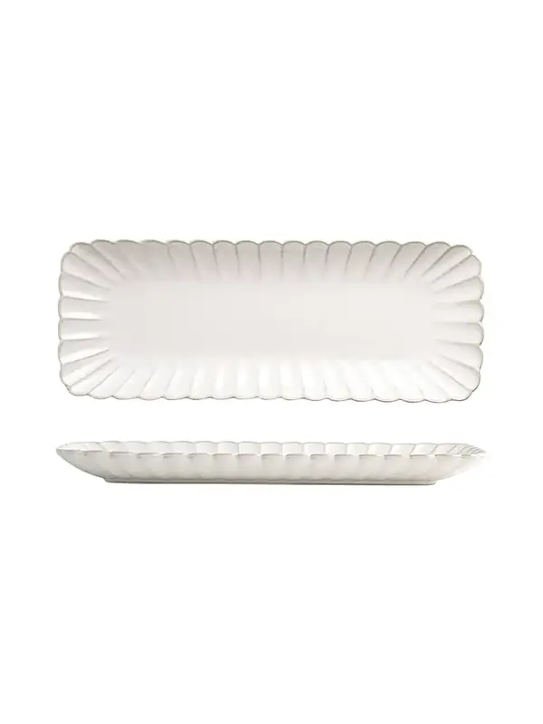 Блюдо для подачи прямоугольное, Carta, Fiore, 33.5 x 12.5 x 2.4 см