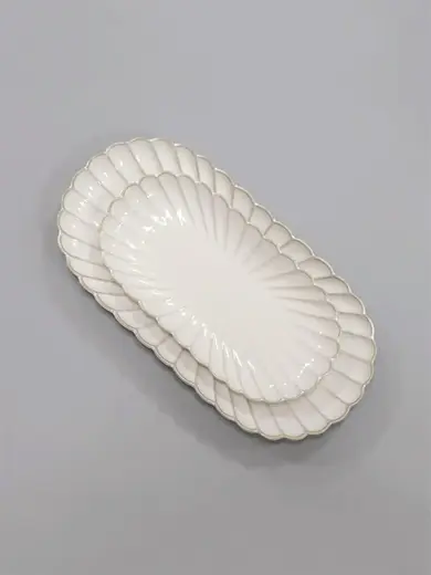 Блюдо для подачи овальное, Carta, Fiore, 30.7 x 15.5 x 3 см