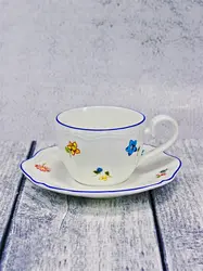 Чашка, Casa di Fortuna, Grazia с деколью Цветы, 220 мл