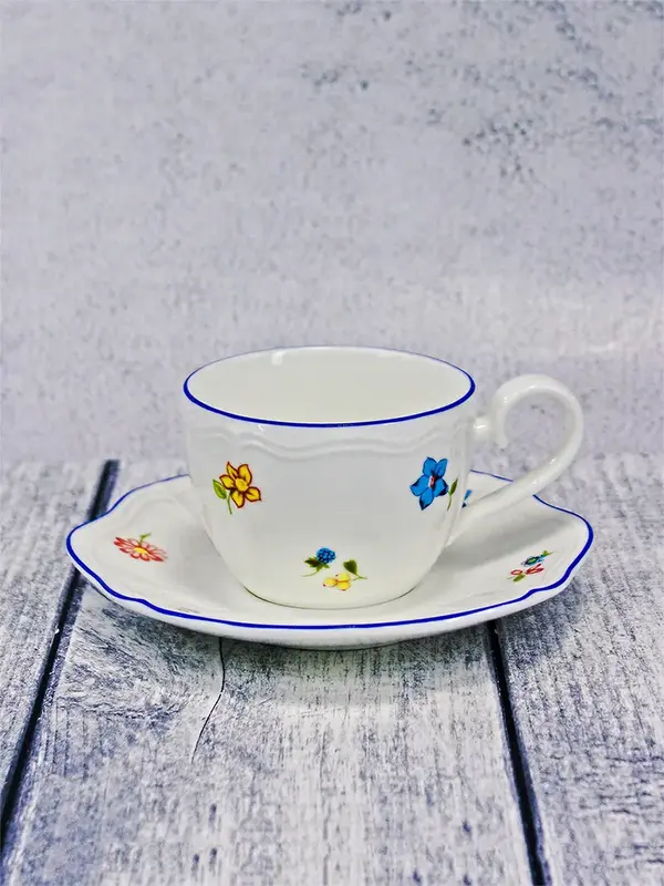 Чашка, Casa di Fortuna, Grazia с деколью Цветы, 220 мл