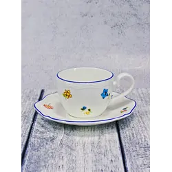 Чашка, Casa di Fortuna, Grazia с деколью Цветы, 220 мл