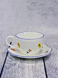 Чашка, Casa di Fortuna, Grazia с деколью Цветы, 350 мл