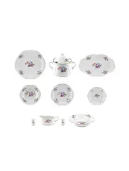 Сервиз столовый, 24 предмета, Cmielow, Kamelia, Meissen Bouquet