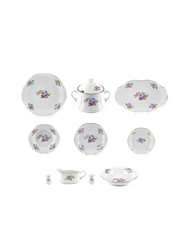 Сервиз столовый, 24 предмета, Cmielow, Kamelia, Meissen Bouquet