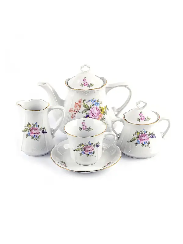 Сервиз чайный, Cmielow, Kamelia, Meissen Bouquet