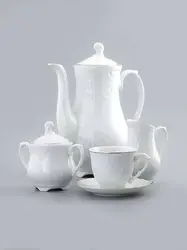 Сервиз кофейный, 15 предметов, Cmielow, Rococo, Gold Rim