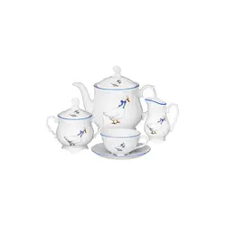 Сервиз чайный, 15 предметов, Crystalex, Rococo, Blue Geese