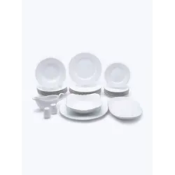 Сервиз столовый, 24 предмета, Crystalex, Rococo, Platinum