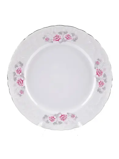 Столовый сервиз, 24 предмета, Cmielow, Rococo, Grey Rose Platinum