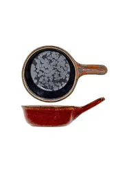 Соусник с ручкой, Cosy & Trendy, Elements Maroon, l 10.5 см,  b 6.5 см, h 3.7 см