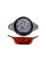 Соусник с ручками, Cosy & Trendy, Elements Maroon, l 9.4 см,  b 6.6 см, h 2.9 см