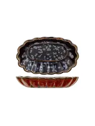 Соусник овальный, Cosy & Trendy, Elements Maroon, l 9 см,  b 6.5 см, h 1.5 см