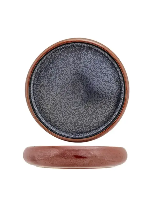 Тарелка с закругленным бортом, Cosy & Trendy, Elements Maroon, d 24 см, h 4.9 см