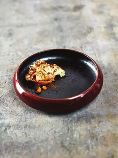 Тарелка с закругленным бортом, Cosy & Trendy, Elements Maroon, d 24 см, h 4.9 см