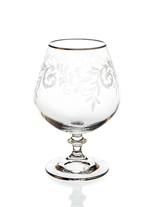 Бокал для бренди, отводка золотом, Crystalex, Angela, 400 мл 