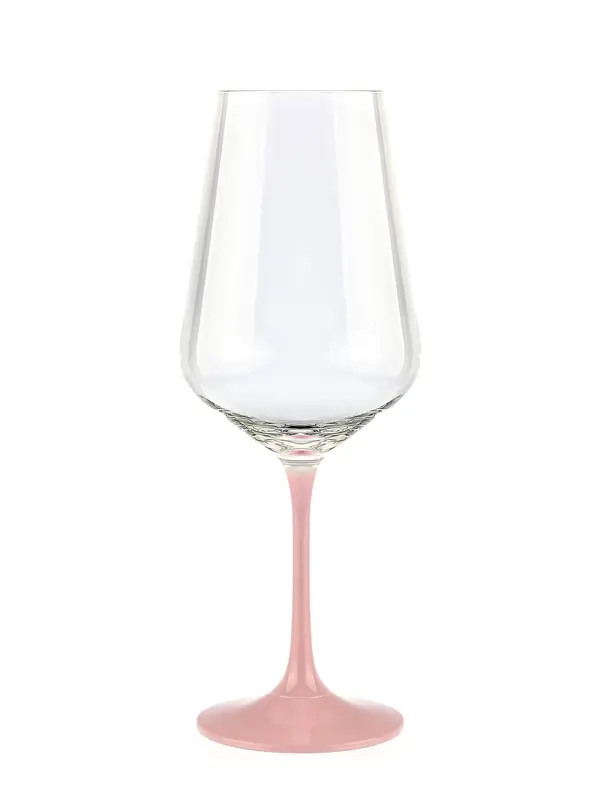 Бокал для вина, Розовая ножка, Crystalex, Sandra, 450 мл 