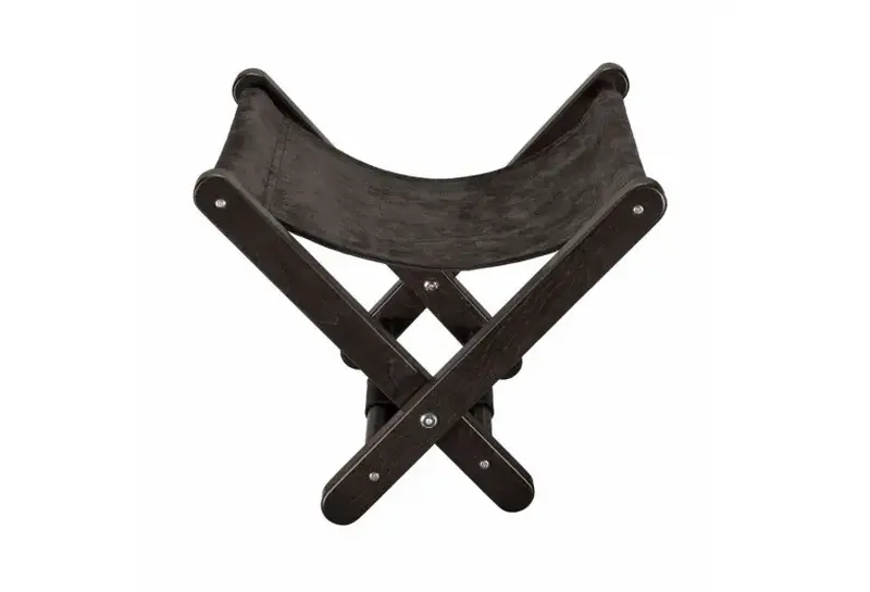 Подставка под сумку В10, Dl, бук, коричневая ткань