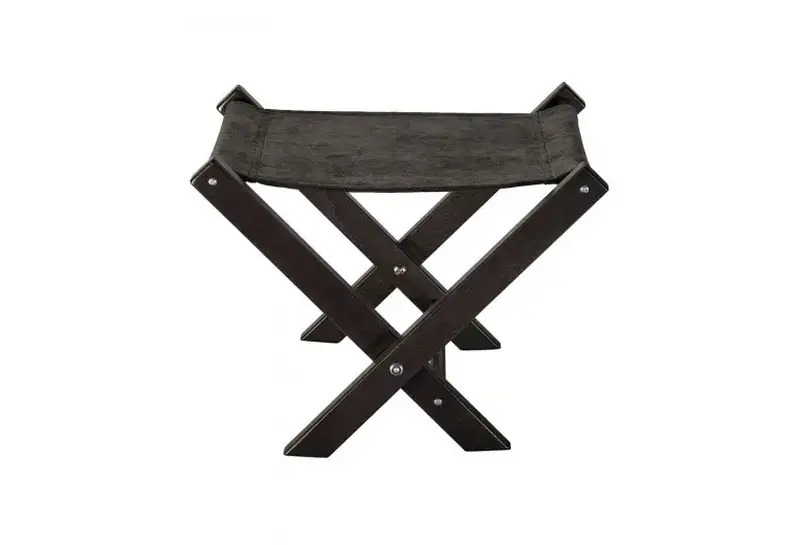 Подставка под сумку В12, Dl, бук, черный, коричневая ткань