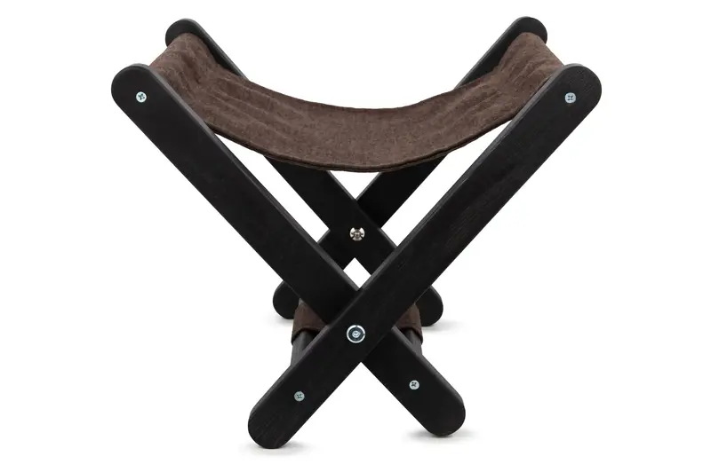 Подставка под сумку RestoTouch Wood В10, Dl, черный, коричневая ткань